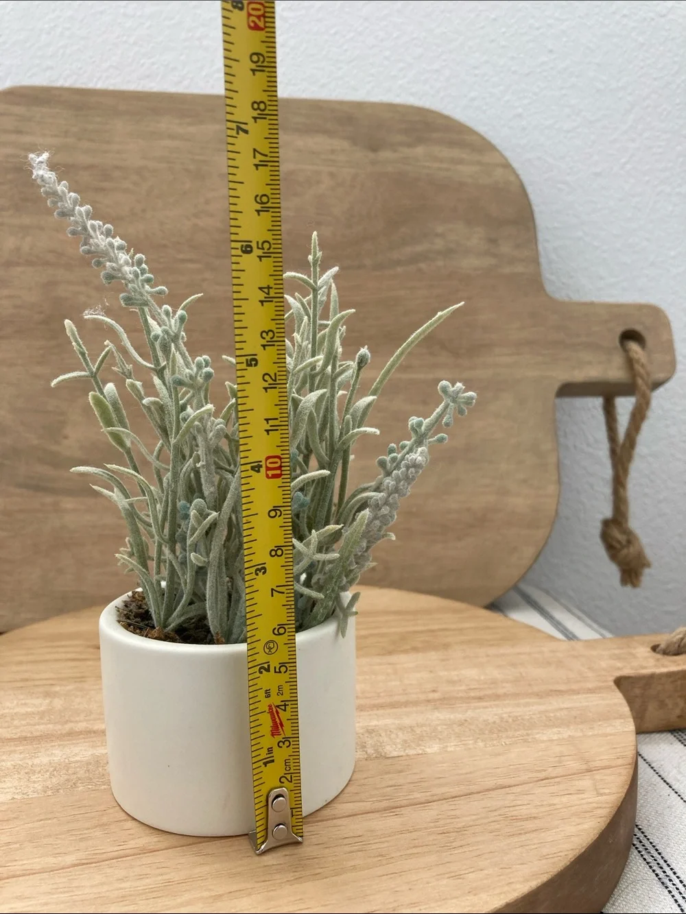 NWT Hearth & Hand NWT EFaux Lavender Arrangement in White Ceramic
